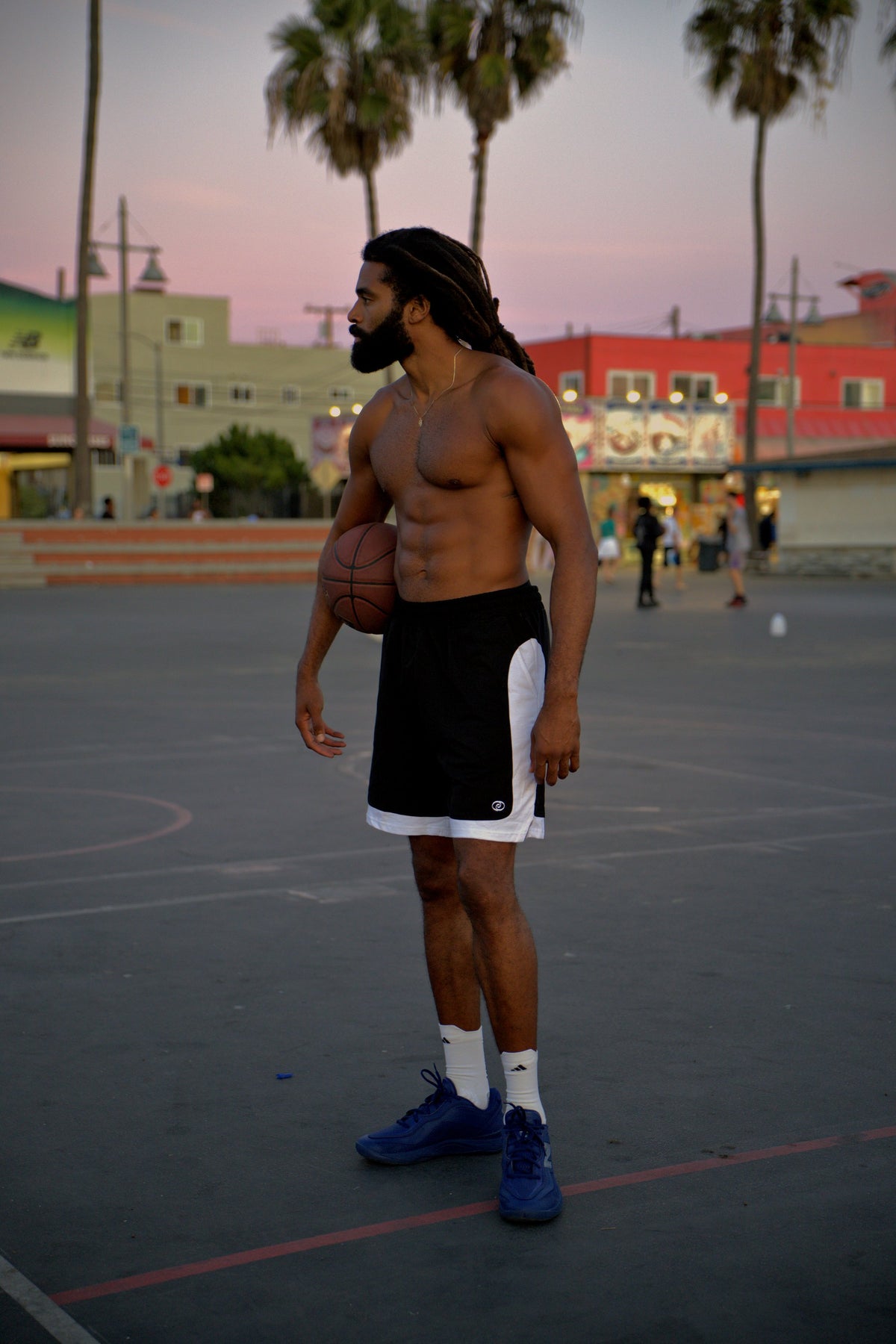 AND-W Short lookbook, Venice Beach courts